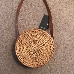straw crossbody purse